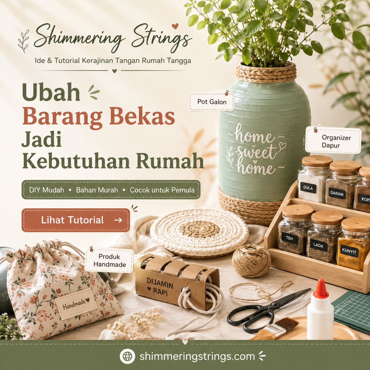 MANTRA88 > Galeri Shimmering Strings dan Inspirasi Kerajinan Unik