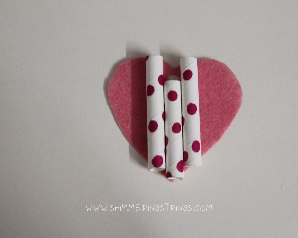 DIY heart shaped earrings
