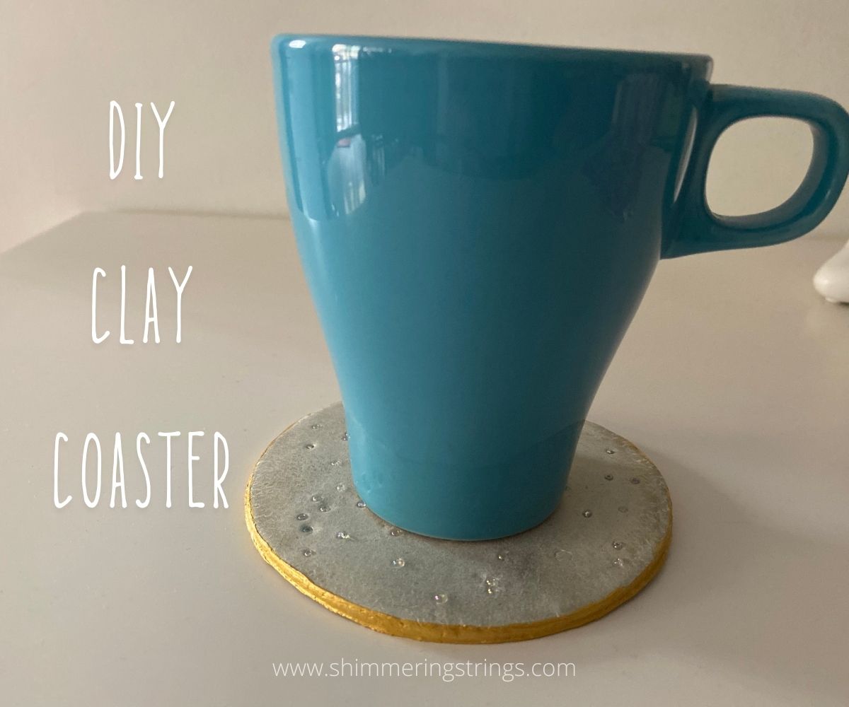 air dry clay coaster