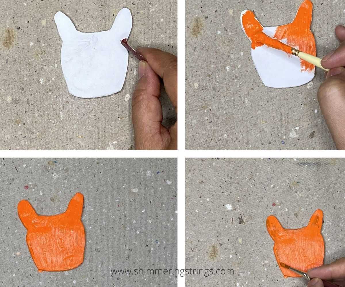 orange clay fat cat craft